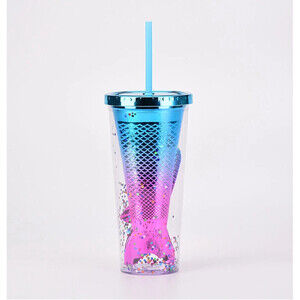 Gradient Mermaid Tumbler Blue to Pink
